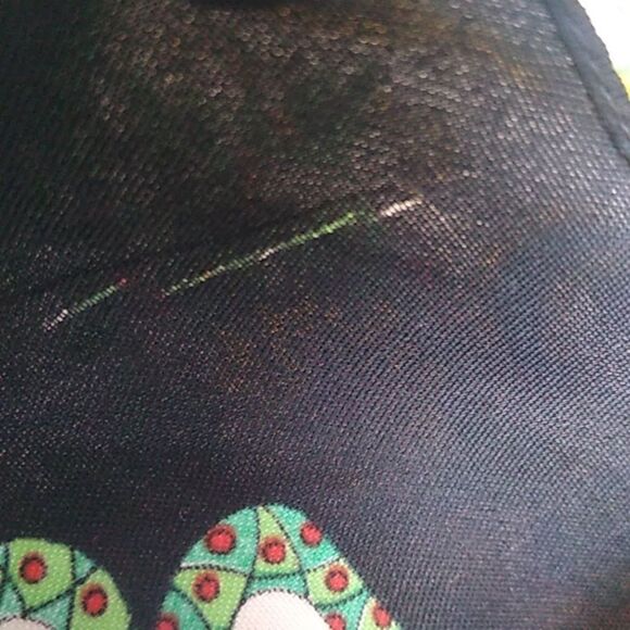 Vintage Art of the Scarf Polyester The Rack Italy Flowers & Tassels Black Border - Picture 3 of 9